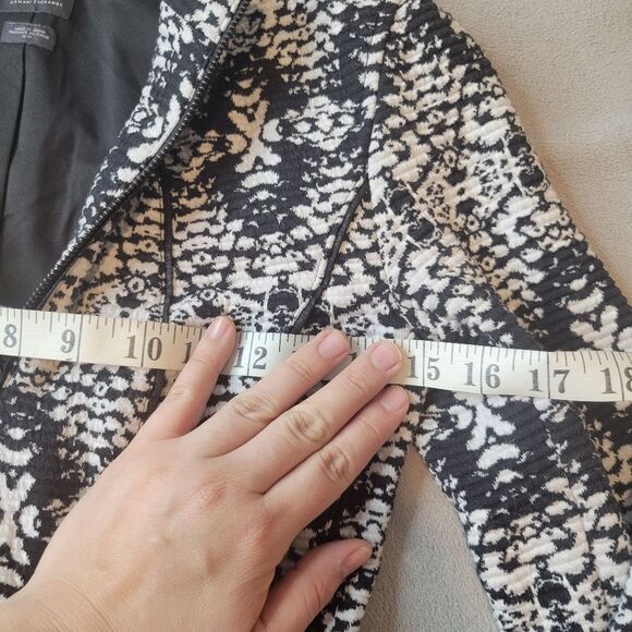 Armani Exchange Black & White Blazer Jacket Size Small - Picture 4 of 11